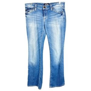 Lucky‎ Brand Size 8 Jeans Flare Boot Cut Blue Denim Cotton Stretch Womens 1605